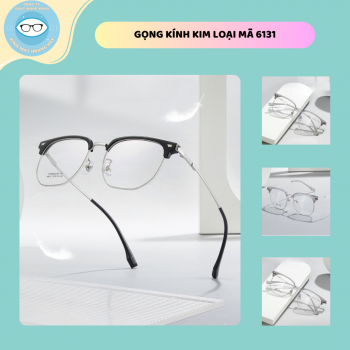 Gọng nhựa càng kính titanium mã 6131m